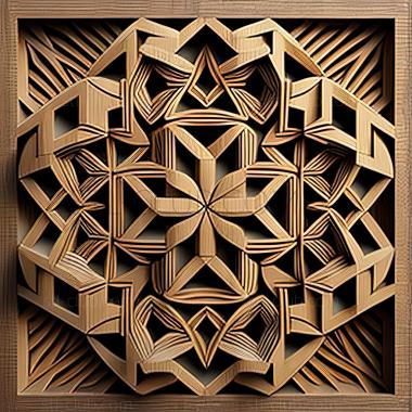 3D model st geometric pattern (STL)